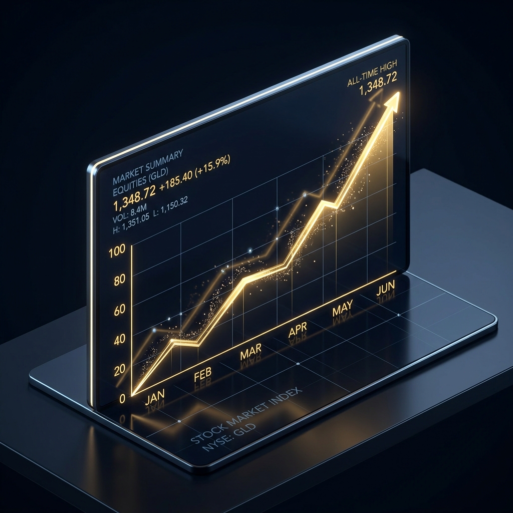 Rising Stock Graph Illustration